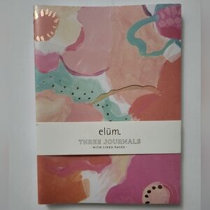 Elum Colorful Travel Journals Set Of 3 New